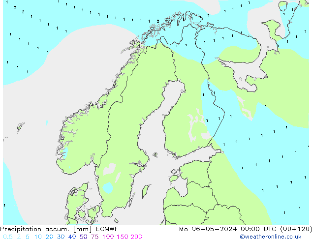 Totale neerslag ECMWF ma 06.05.2024 00 UTC