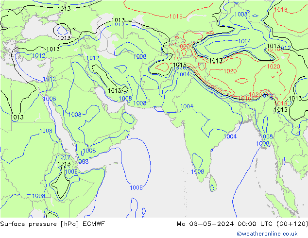 Yer basıncı ECMWF Pzt 06.05.2024 00 UTC