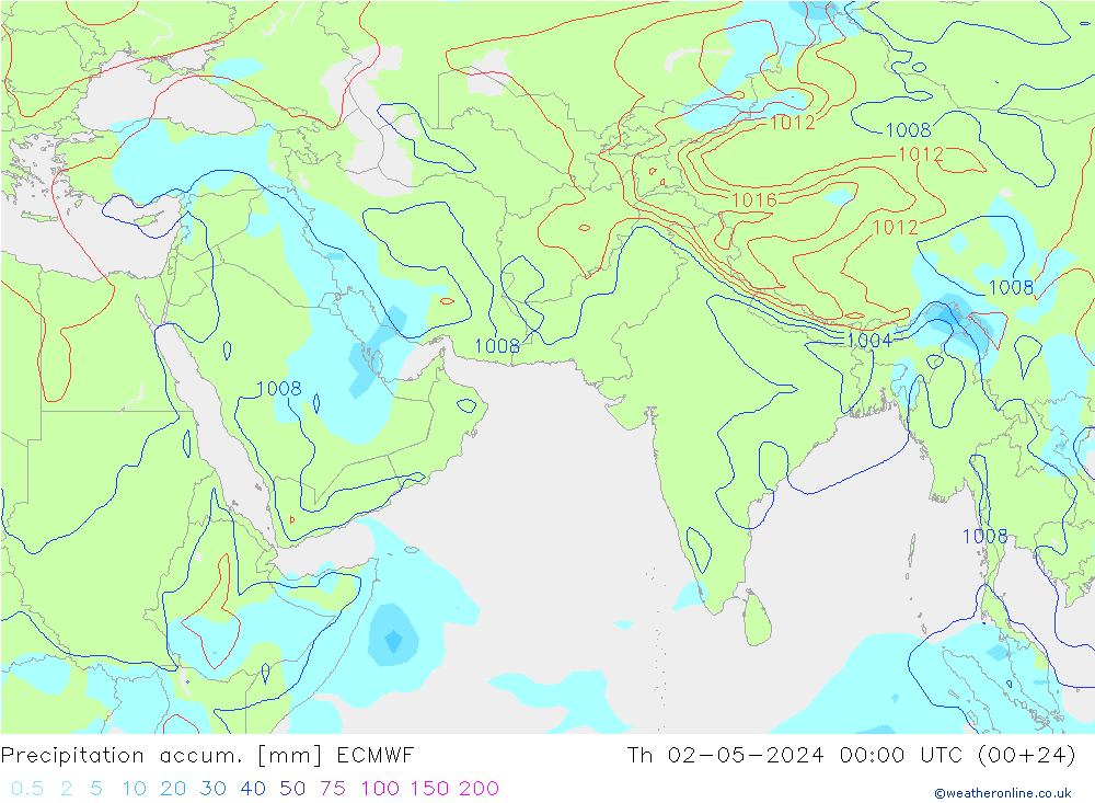Precipitation accum. ECMWF Qui 02.05.2024 00 UTC