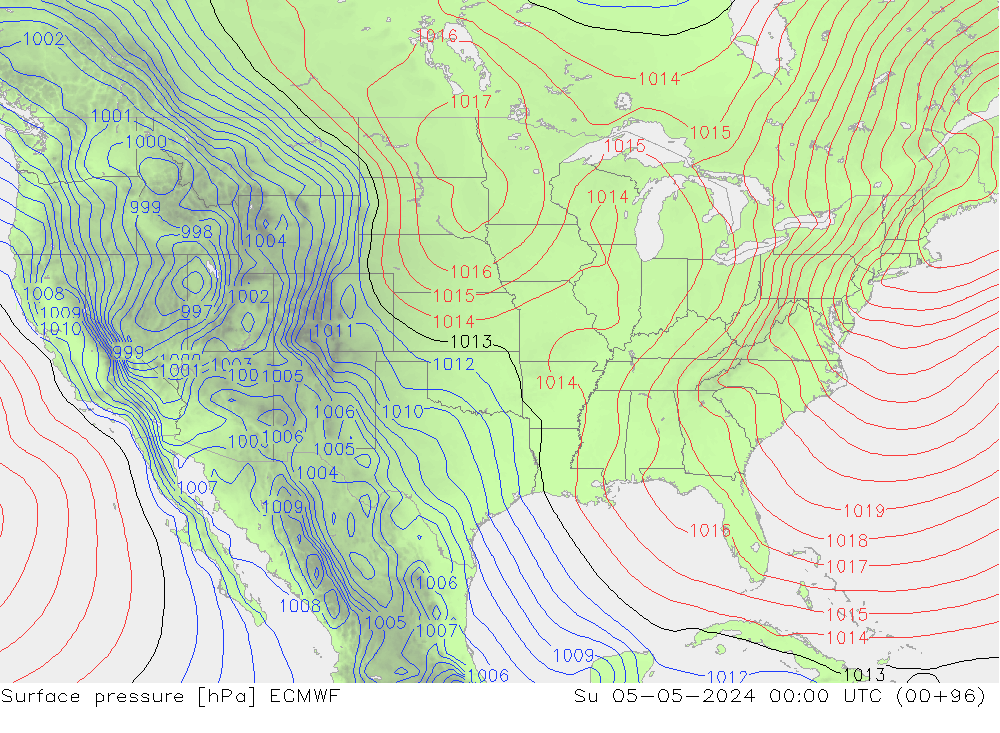 ciśnienie ECMWF nie. 05.05.2024 00 UTC