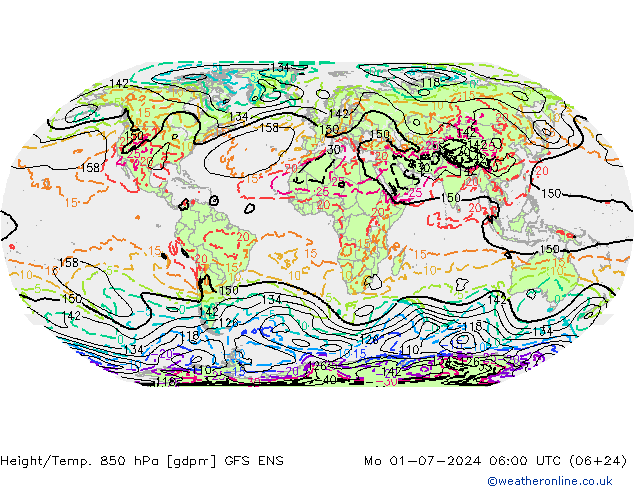 Hoogte/Temp. 850 hPa GFS ENS ma 01.07.2024 06 UTC