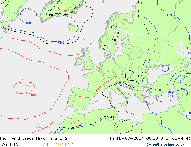 Windvelden GFS ENS do 18.07.2024 06 UTC
