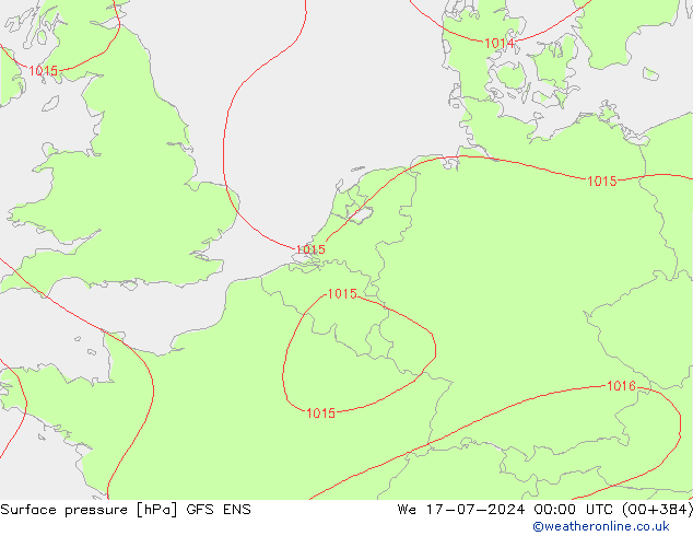 Luchtdruk (Grond) GFS ENS wo 17.07.2024 00 UTC