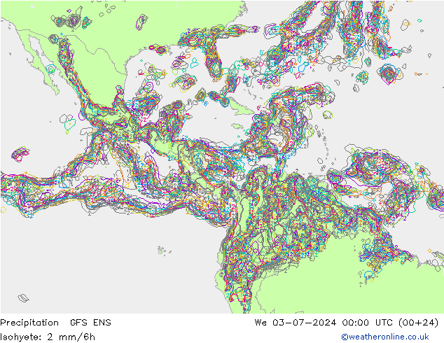 Neerslag GFS ENS wo 03.07.2024 00 UTC