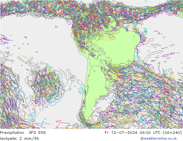 Neerslag GFS ENS vr 12.07.2024 06 UTC