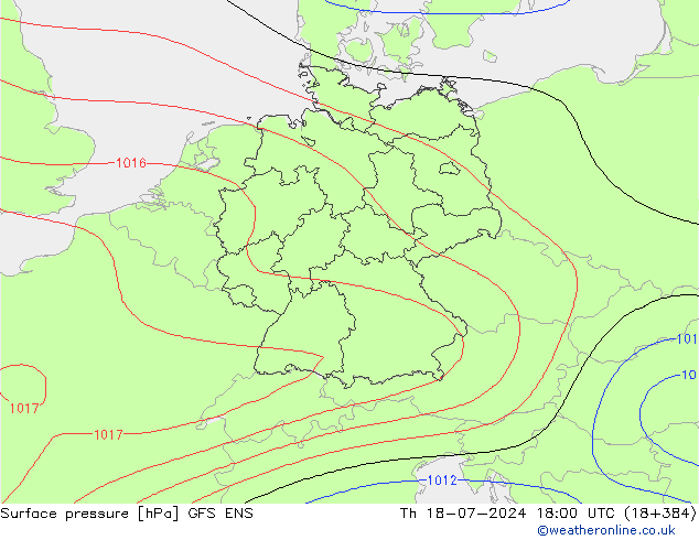 Luchtdruk (Grond) GFS ENS do 18.07.2024 18 UTC
