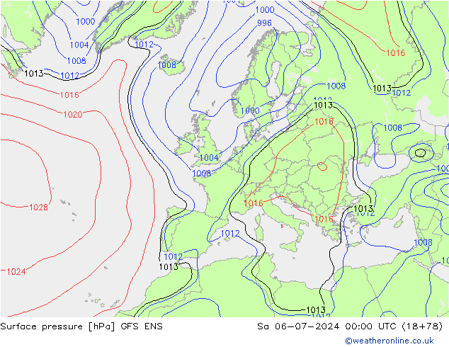 Luchtdruk (Grond) GFS ENS za 06.07.2024 00 UTC