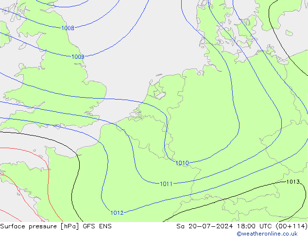 Luchtdruk (Grond) GFS ENS za 20.07.2024 18 UTC