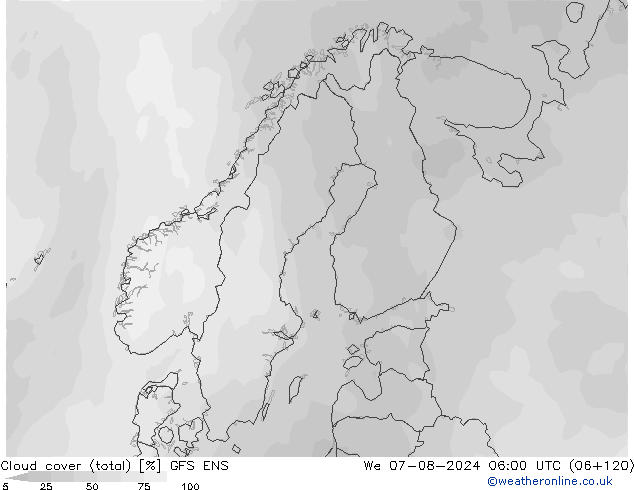 云 (总) GFS ENS 星期三 07.08.2024 06 UTC