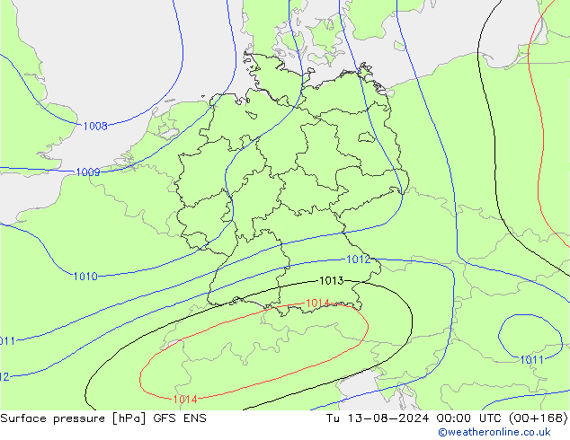 Luchtdruk (Grond) GFS ENS di 13.08.2024 00 UTC