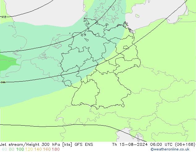 Straalstroom GFS ENS do 15.08.2024 06 UTC