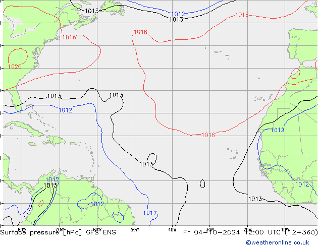 Yer basıncı GFS ENS Cu 04.10.2024 12 UTC