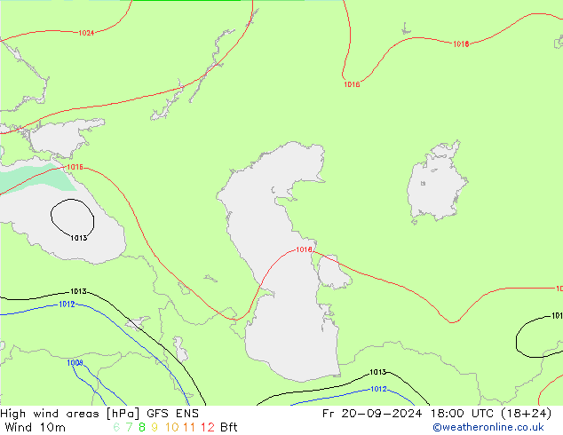 High wind areas GFS ENS Fr 20.09.2024 18 UTC