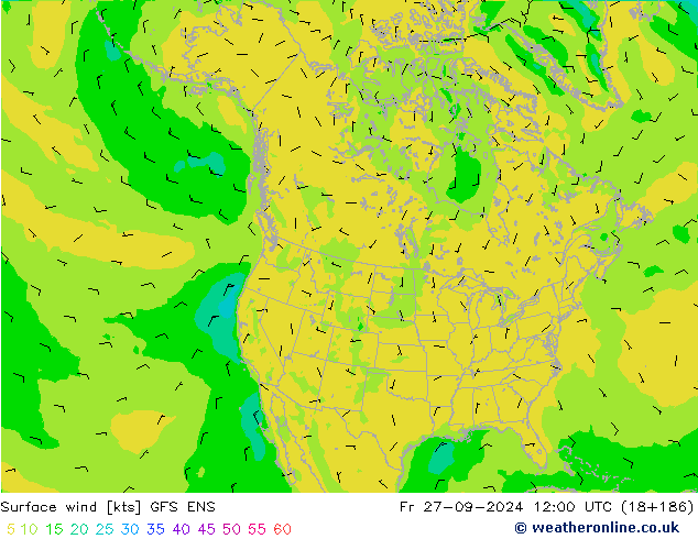 Bodenwind GFS ENS Fr 27.09.2024 12 UTC