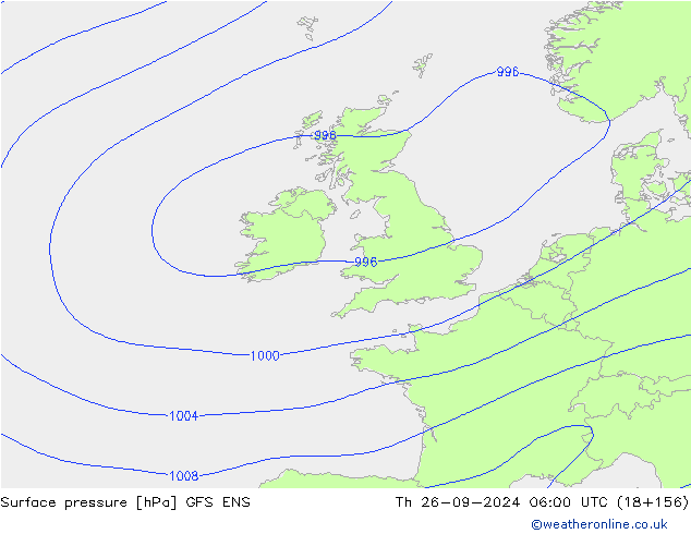 Yer basıncı GFS ENS Per 26.09.2024 06 UTC