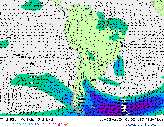  925 hPa GFS ENS  27.09.2024 06 UTC