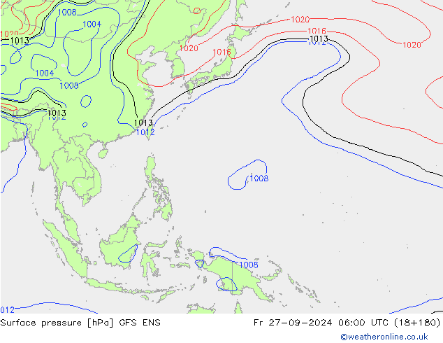 Yer basıncı GFS ENS Cu 27.09.2024 06 UTC