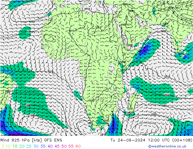 wiatr 925 hPa GFS ENS wto. 24.09.2024 12 UTC