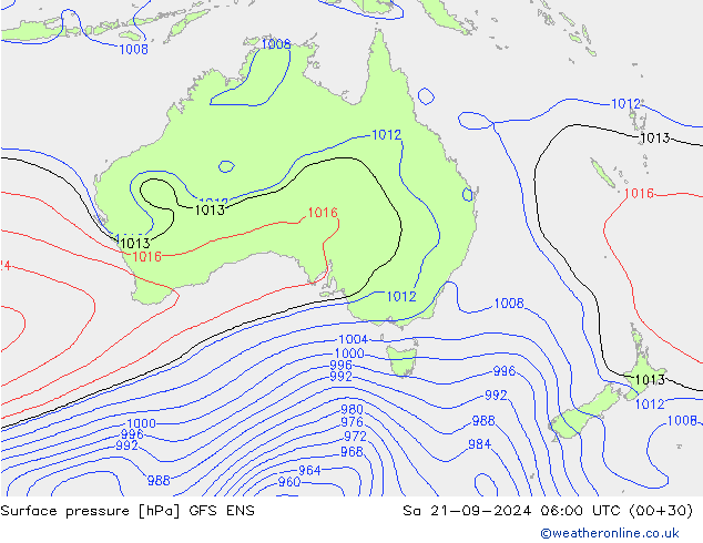 Yer basıncı GFS ENS Cts 21.09.2024 06 UTC