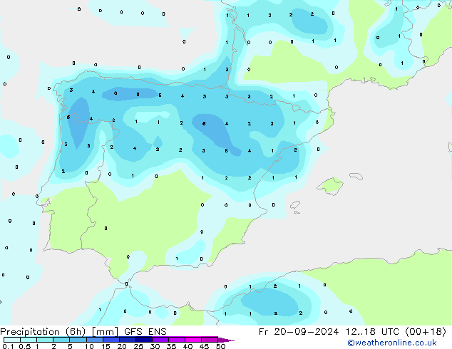 opad (6h) GFS ENS pt. 20.09.2024 18 UTC