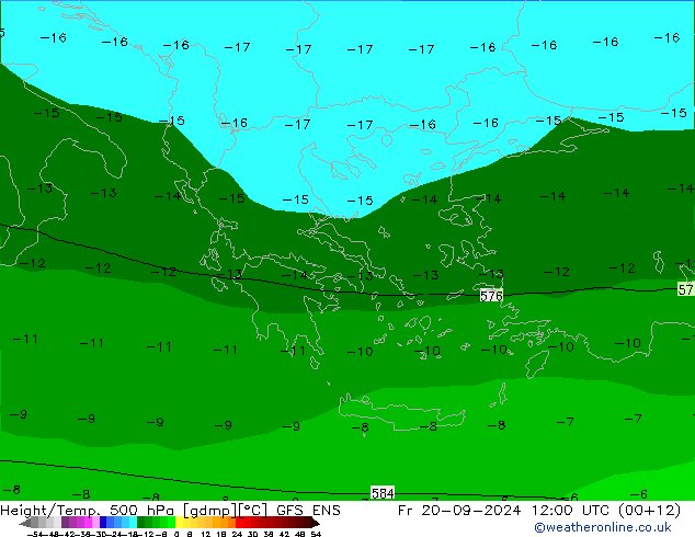 Height/Temp. 500 hPa GFS ENS Fr 20.09.2024 12 UTC