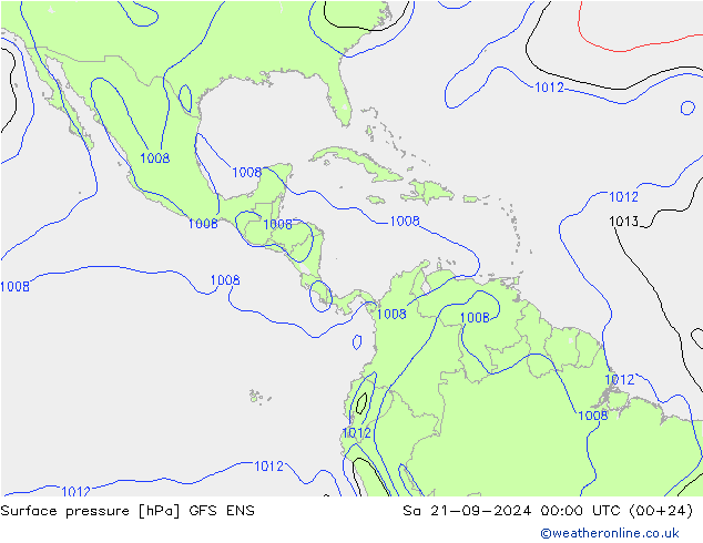 Luchtdruk (Grond) GFS ENS za 21.09.2024 00 UTC