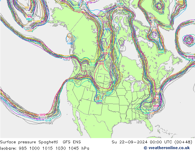     Spaghetti GFS ENS  22.09.2024 00 UTC