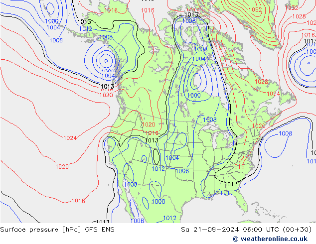 Bodendruck GFS ENS Sa 21.09.2024 06 UTC