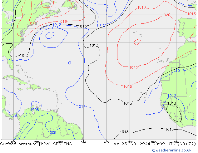 Yer basıncı GFS ENS Pzt 23.09.2024 00 UTC