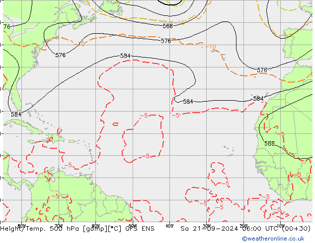 Height/Temp. 500 hPa GFS ENS Sa 21.09.2024 06 UTC