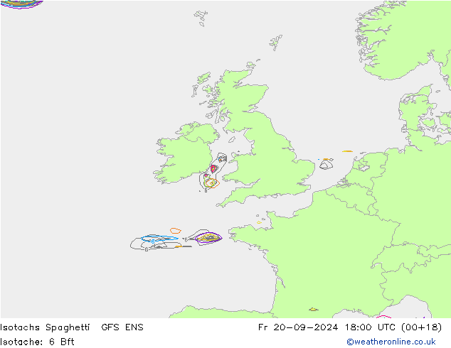 Isotachs Spaghetti GFS ENS  20.09.2024 18 UTC