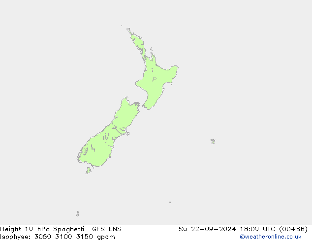 Height 10 hPa Spaghetti GFS ENS  22.09.2024 18 UTC