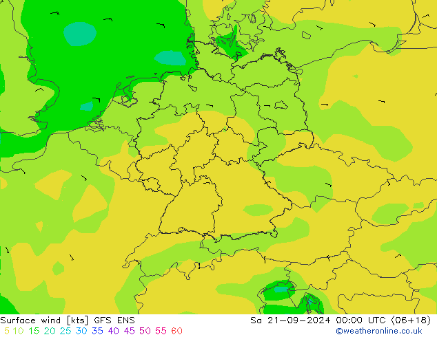 Rüzgar 10 m GFS ENS Cts 21.09.2024 00 UTC