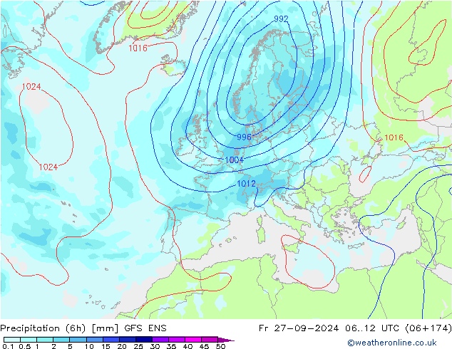  (6h) GFS ENS  27.09.2024 12 UTC