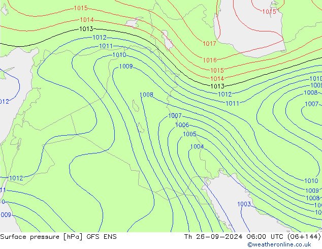 Bodendruck GFS ENS Do 26.09.2024 06 UTC