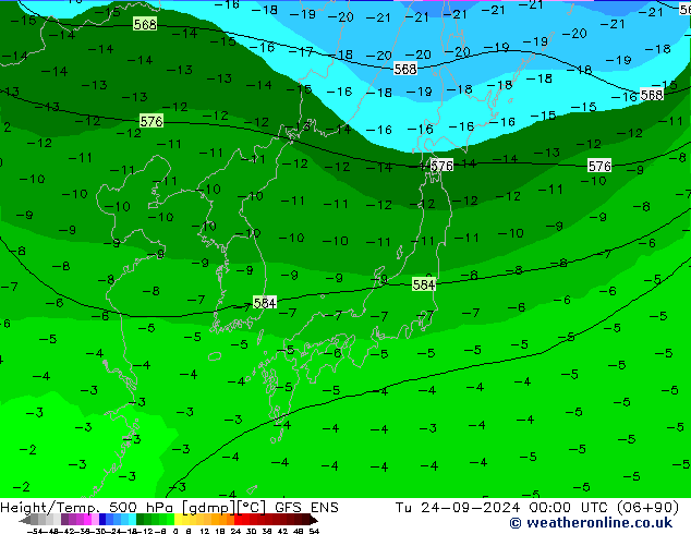 Height/Temp. 500 hPa GFS ENS  24.09.2024 00 UTC