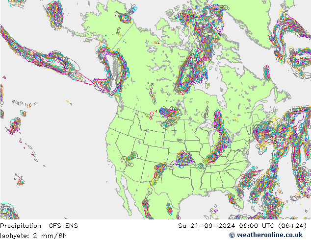 Neerslag GFS ENS za 21.09.2024 06 UTC