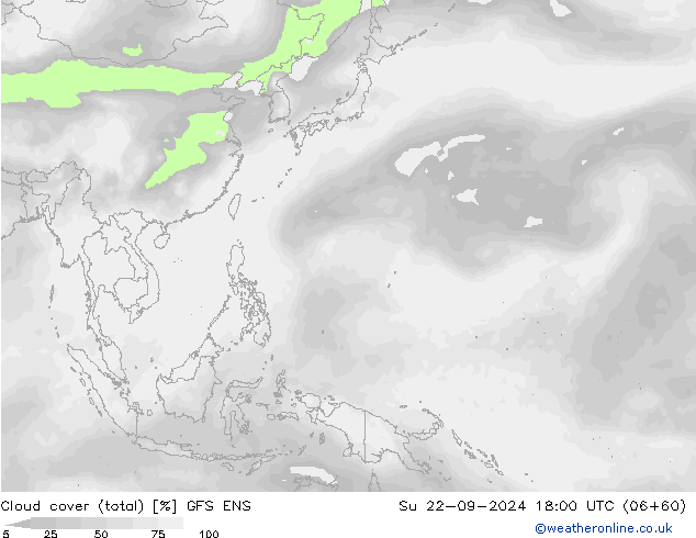 nuvens (total) GFS ENS Dom 22.09.2024 18 UTC