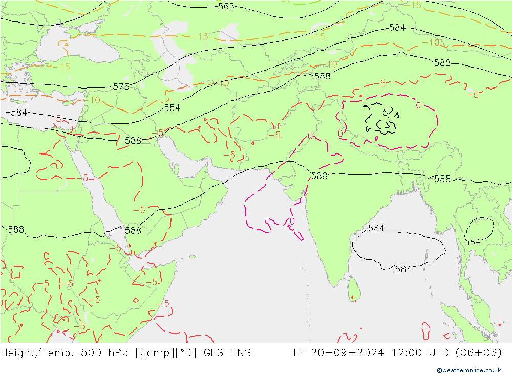 Height/Temp. 500 hPa GFS ENS Pá 20.09.2024 12 UTC