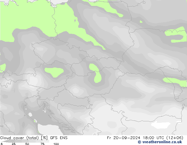 Nuages (total) GFS ENS ven 20.09.2024 18 UTC