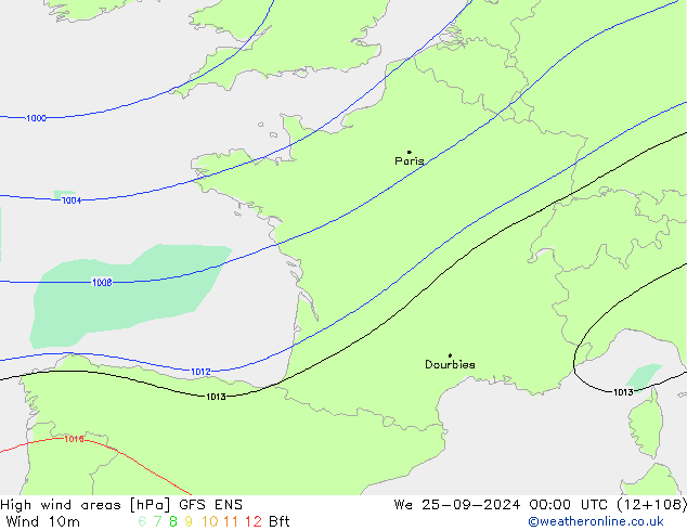 Sturmfelder GFS ENS Mi 25.09.2024 00 UTC