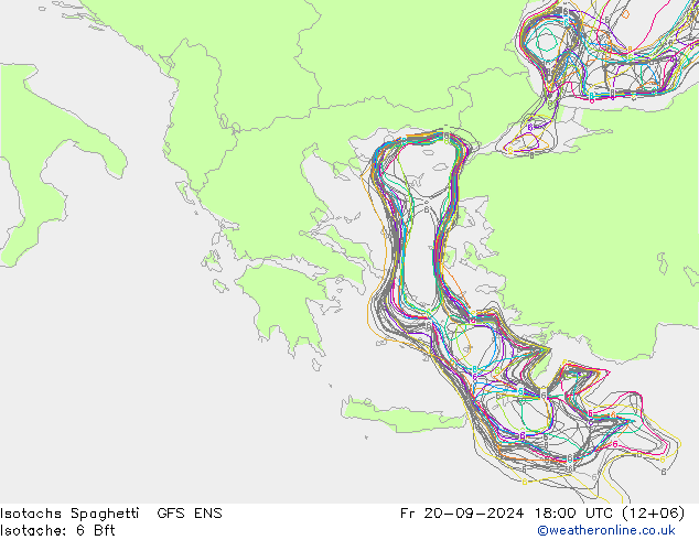 Isotachs Spaghetti GFS ENS Fr 20.09.2024 18 UTC