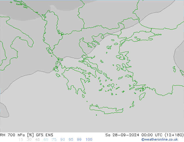 RH 700 hPa GFS ENS so. 28.09.2024 00 UTC