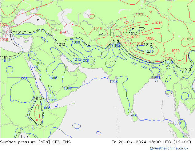 Yer basıncı GFS ENS Cu 20.09.2024 18 UTC