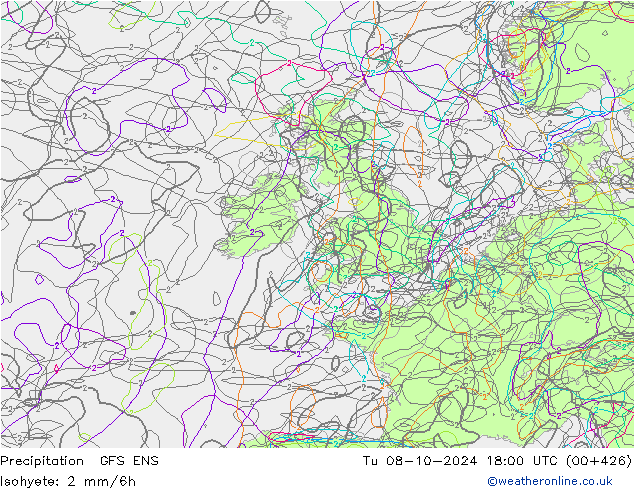 opad GFS ENS wto. 08.10.2024 18 UTC