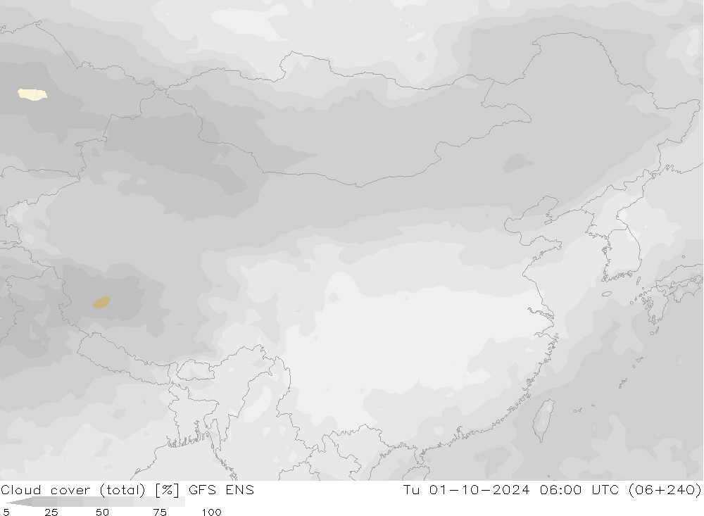 云 (总) GFS ENS 星期二 01.10.2024 06 UTC