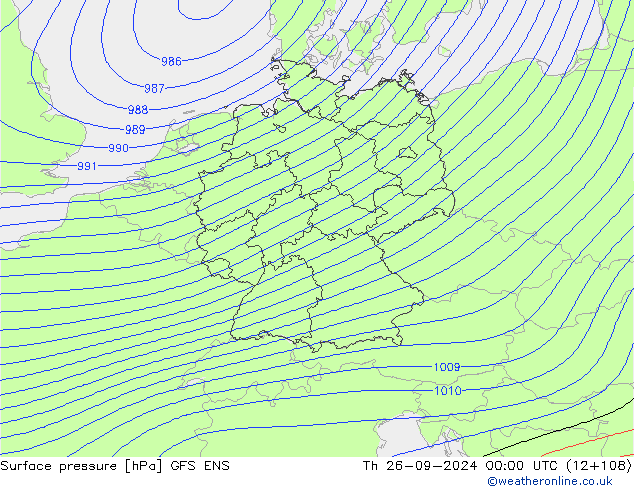 Bodendruck GFS ENS Do 26.09.2024 00 UTC