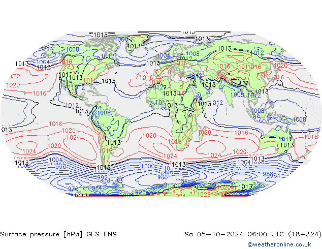 Luchtdruk (Grond) GFS ENS za 05.10.2024 06 UTC