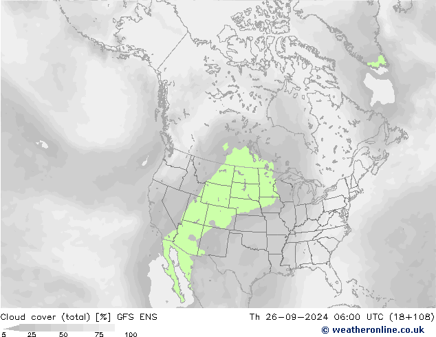 облака (сумма) GFS ENS чт 26.09.2024 06 UTC