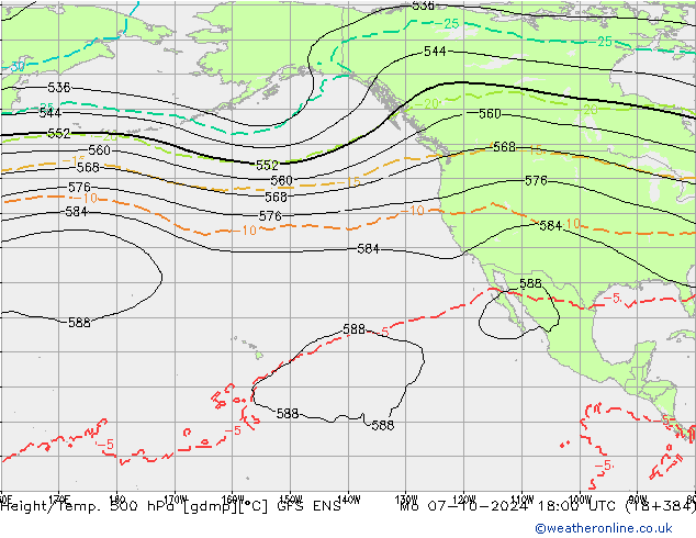 Height/Temp. 500 hPa GFS ENS Mo 07.10.2024 18 UTC